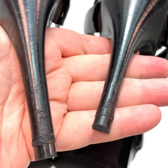 🌷❤️🔥FINAL SALE 🔥 NO OFFERS🌷💥Saint Laurent Tribute Patent Sandal 39.5 - Picture 6 of 9